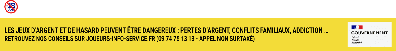 Les jeux d'argent et de hasard peuvent être dangereux : pertes d'argent, conflits familiaux, addiction...